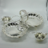 Large Victorian Walker & Hall Silver Plated Double Strawberry Server