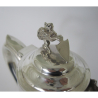Victorian Silver Plated Claret Jug with a Mythical Winged Dragon on the Hinged Lid