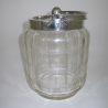 Victorian John Grinsell & Son Silver Plate and Clear Glass Barrel or Box