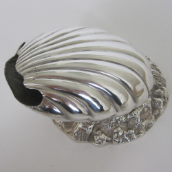 Victorian Clam Shape Silver Plated Spoon Warmer