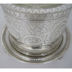 Good Quality Victorian Silver Plated Biscuit or Trinket Box