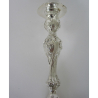 Pair of Late Victorian Rococo Style Silver Plated Candle Sticks