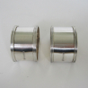 Pair of Boxed D Shaped Silver Napkin Rings