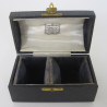 Pair of Boxed D Shaped Silver Napkin Rings