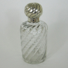 Beautiful Victorian French Baccarat Silver Perfume Bottle (c.1885)