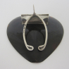 Novelty Late Victorian Silver and Tortoiseshell Heart Shape Paper Clip