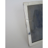 Smart Plain Rectangular Silver Photo Frame with Oak Easel Back