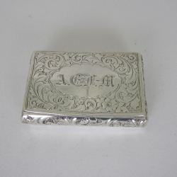 Charming Small Victorian Silver Pill Box (c.1892)