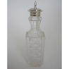 6 Bottle Victorian Silver Plated Cruet Set with Loop Cast Figural Motif Handle