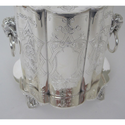 Victorian Silver Plated Circular Shaped Biscuit or Trinket Box