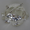 Edwardian Silver Plated Bowl in the Form of a Cabbage Leaf