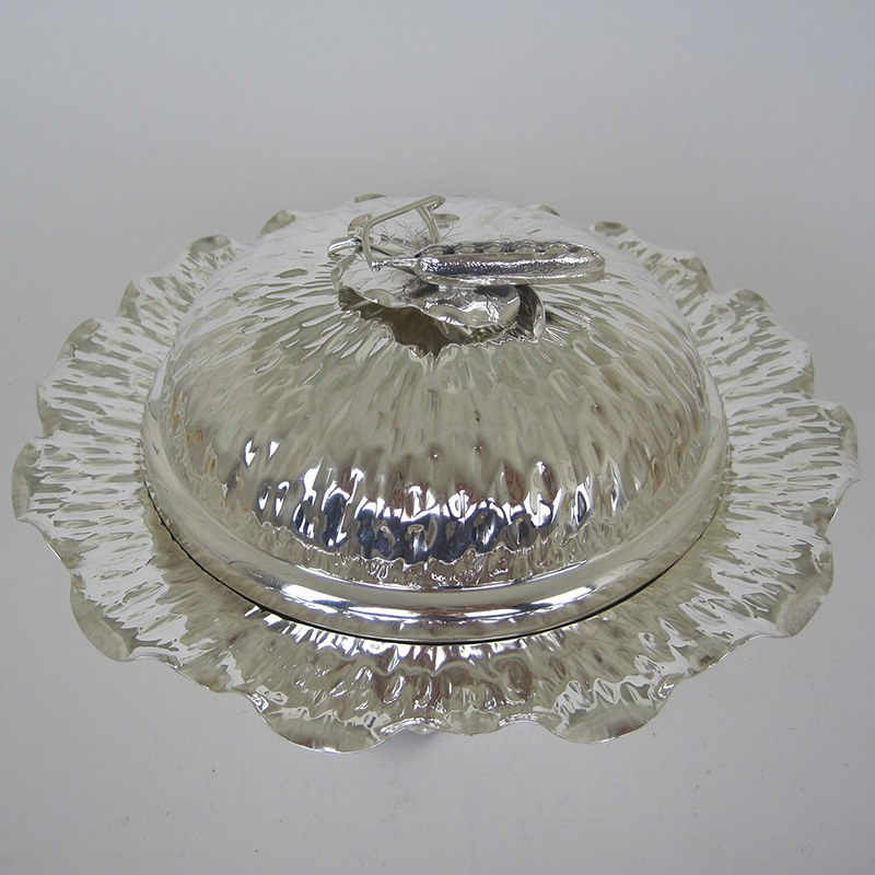 Victorian Hukin & Heath Silver Plated Covered Vegetable Dish (c.1890)