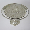 Victorian Silver Plated Circular Comport or Tazza