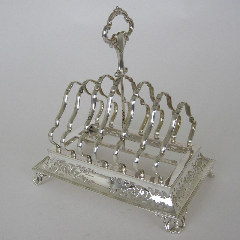 Late Victorian Henry Wilkinson Silver Plated Toast Rack (c.1885)