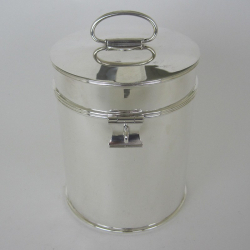 Smart Victorian Hardy Brothers Locking Canister Biscuit Box (c.1895)