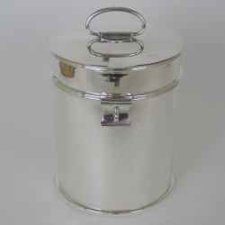 Smart Victorian Hardy Brothers Locking Canister Biscuit Box
