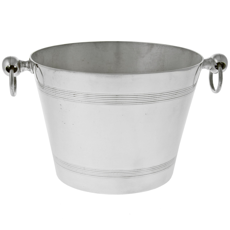 Silver Plated Cylidrical Plain Ice Bucket