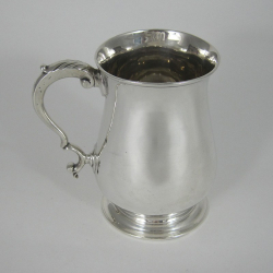 Good Condition George III 3/4 Pint Silver Mug (1772)