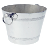 Silver Plated Cylidrical Plain Ice Bucket