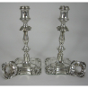 Pair of Victorian Silver Candlesticks in a George III Style
