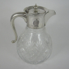 Late Victorian John Grinsell & Son Silver Mounted Claret Jug (1900)