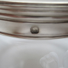 Victorian French Baccarat Glass and Silver Jar or Box