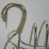 Novelty Silver Toast Rack in the Form of a Swan