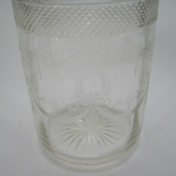 Pretty Glass and Silver Vase with Hallmarked Silver Collar