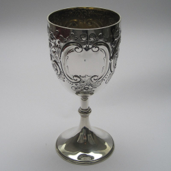Decorative Victorian Silver Goblet or Trophy Cup (1893)