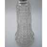 Tall Mappin & Webb Cut Glass Decanter with Silver Mount