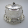 Superb Quality Victorian Silver Plated Biscuit or Trinket Box (c.1890)