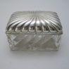 French Silver Topped Jewellery or Trinket Box (c.1900)
