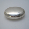 Chester Silver Pebble Shaped Tobacco or Trinket Box