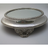 Impressive Old Sheffield Plate Circular Mirror Plateau or Cake Stand