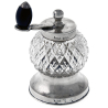 Antique Victorian Silver and Cut Glass Pepper Mill