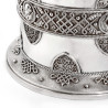 Victorian Filigree Patterned Silver Plated Biscuit Barrel