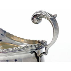 Pair of Nathan & Hayes Silver George III Style Sauce Boats