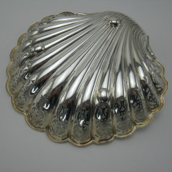 Late Victorian Silver Shell Formed Dish