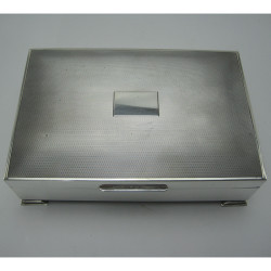 Very Smart Rectangular Silver Trinket or Cigarette Box