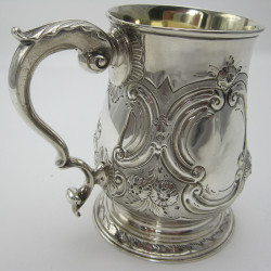 Good Quality George III Silver Pint Mug