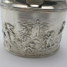 Quality Late Victorian Oval Silver Tea Caddy