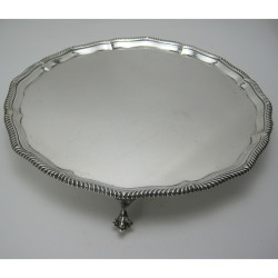 Good Quality George III Style Silver Salver (1921)