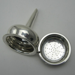 Very Good Quality Good Gauge Silver Wine Funnel