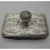 Decorative Silver Desk Blotter with Detachable Spiral Handle