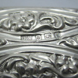 Decorative Silver Desk Blotter with Detachable Spiral Handle