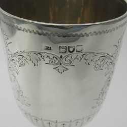 Late Victorian Silver Goblet