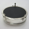 Plain Silver Oval Jewellery or Trinket Box