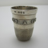 Novelty Chester Silver Thimble Measure (1891)