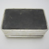 Unusual Rectangular Edwardian Silver Trinket or Cigarette Box