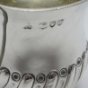 Victorian Silver Child's Mug with Acanthus Leaf Embossed Handle